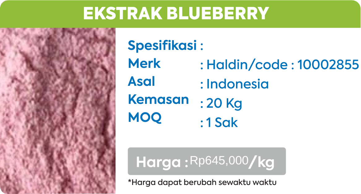 ekstrak blueberry