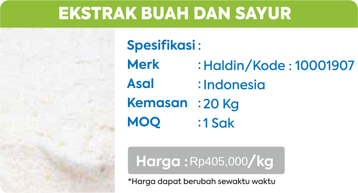 ekstrak buah sayur