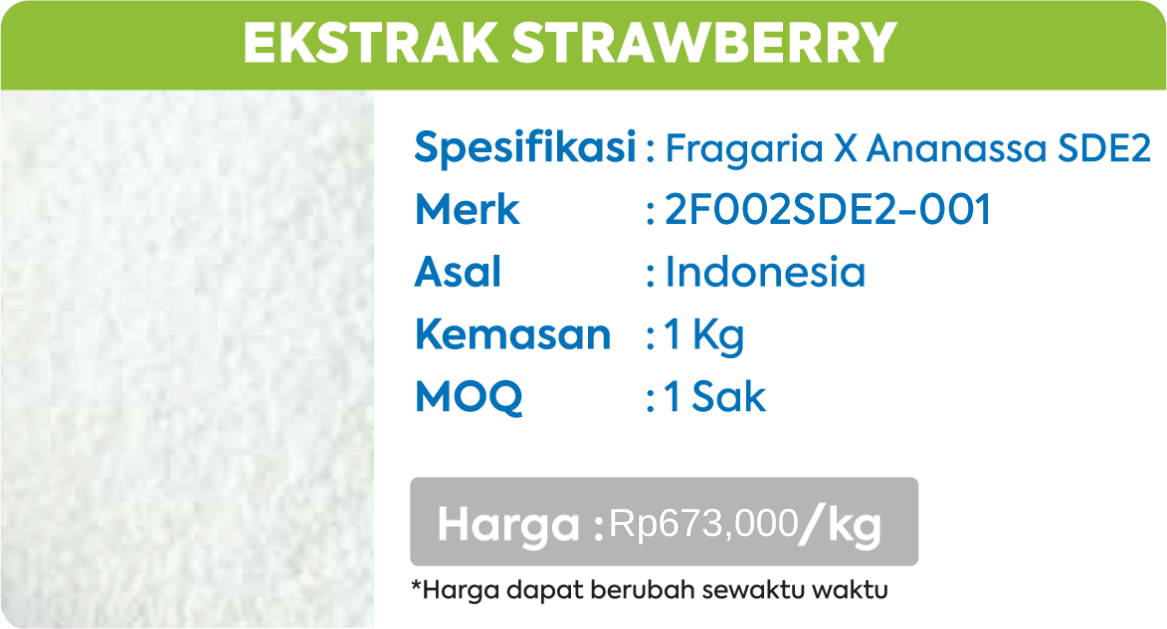 ekstrak strawberry