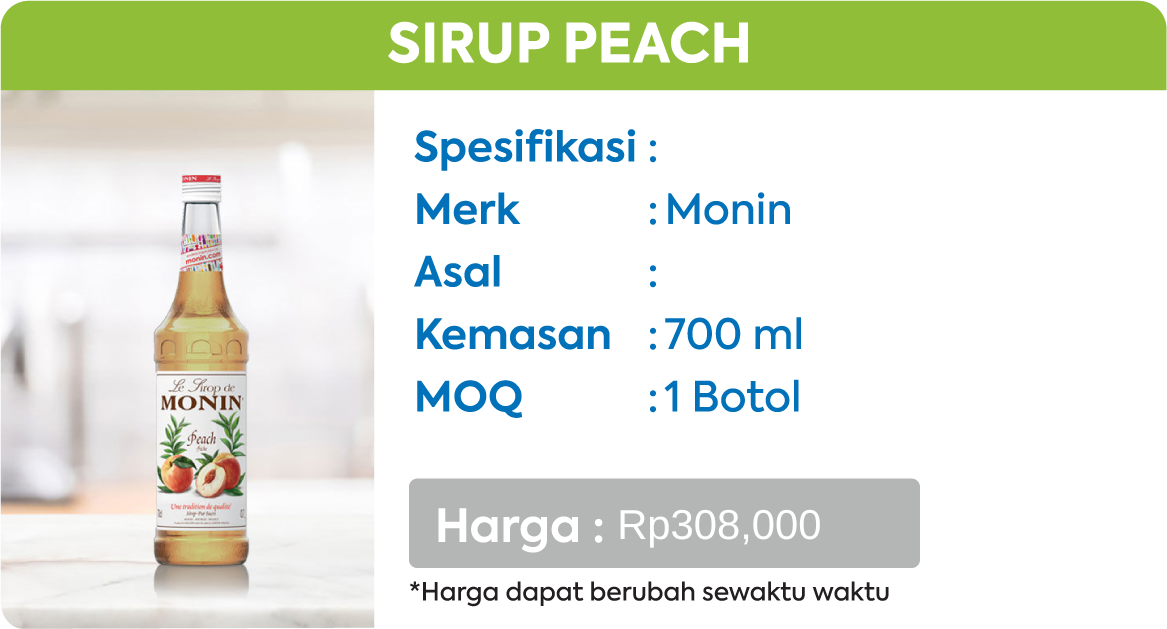 sirup peach